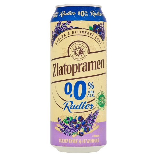 Zlatopramen Radler with Black Currant & Lavender Flavour 0.5L