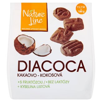Nature Line Diacoca sušenky kakaovo-kokosové s fruktózou 180g