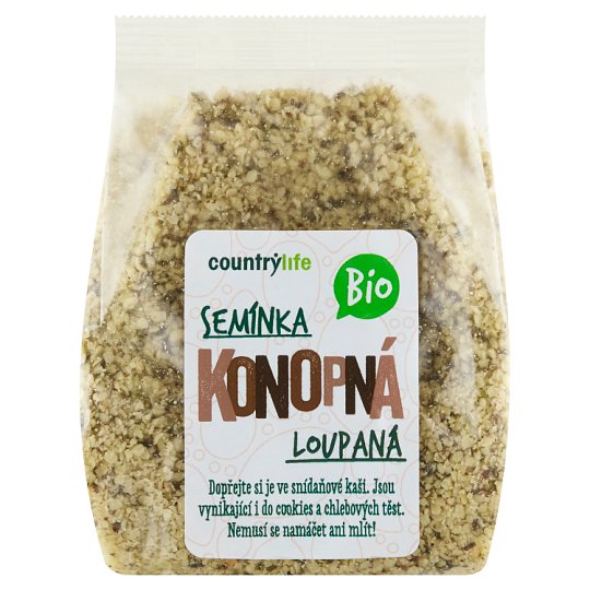 Country Life Bio konopná semínka loupaná 100g