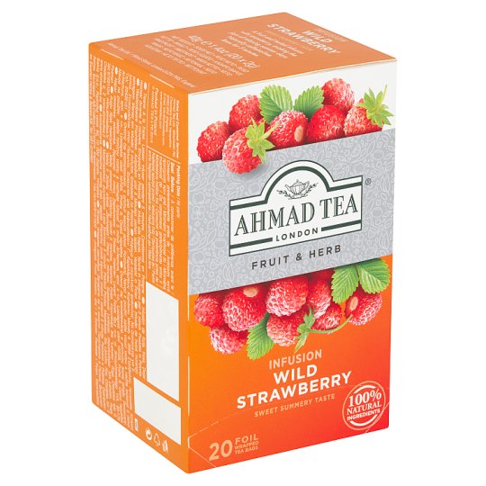 Ahmad Tea Fruit Tea Flavored with Wild Strawberry Flavor 20 x 2g