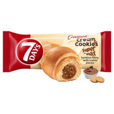 7 Days Super Max Croissant Cream & Cookies with Hazelnut Cream with Cookie Pieces 110g