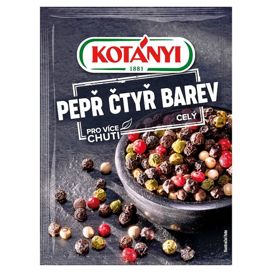 Kotányi Pepř čtyř barev celý 16g