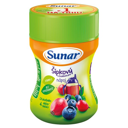 Sunárek Šípkový s borůvkami nápoj pro děti 200g