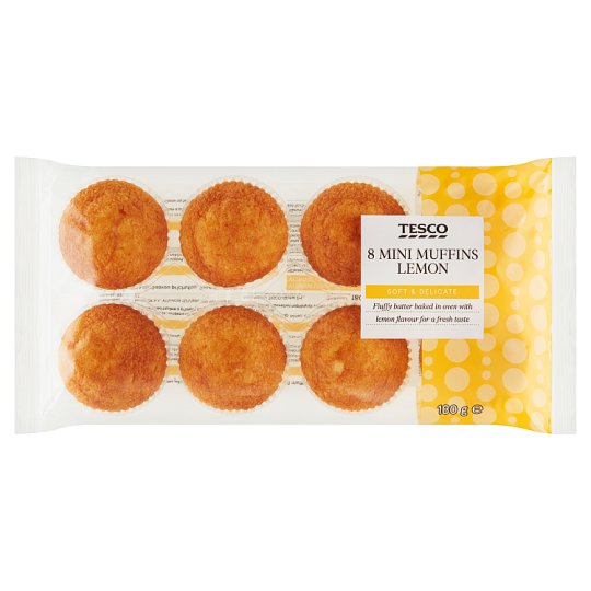 Tesco Mini muffiny s citronovou příchutí 180g