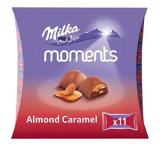 Milka Moments Almond Caramel, bonboniéra 96g