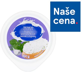 Tesco Tradiční pomazánkové česnek a bylinky 150g