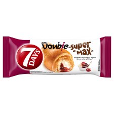 7 Days Double Super Max Croissant with Vanilla Flavour & Sour Cherry Fillings 110g