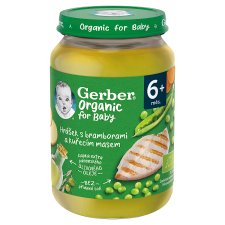 GERBER Organic Baby Food Peas with Potatoes and Chicken 190g