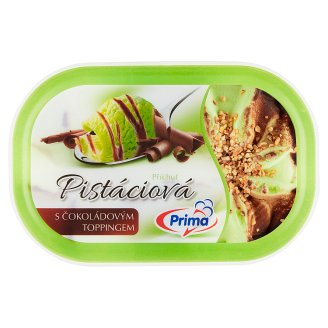 Prima pistáciová zmrzlina s čokoládovým toppingem 900ml