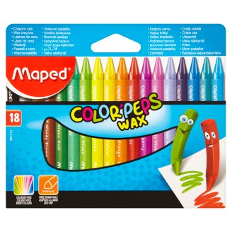 Maped Color' Peps Wax voskové pastelky 18 ks