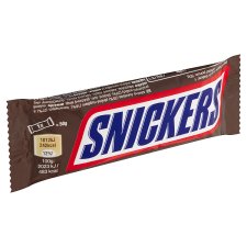Snickers Mléčná čokoláda plněná nugátem, karamelem a praženými arašídy 50g