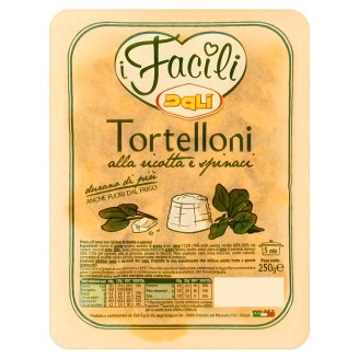 Dali i Facili Tortelloni vaječné nudle plněné sýrem ricotta a špenátem 250g