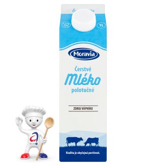 Moravia Mléko čerstvé polotučné 1l