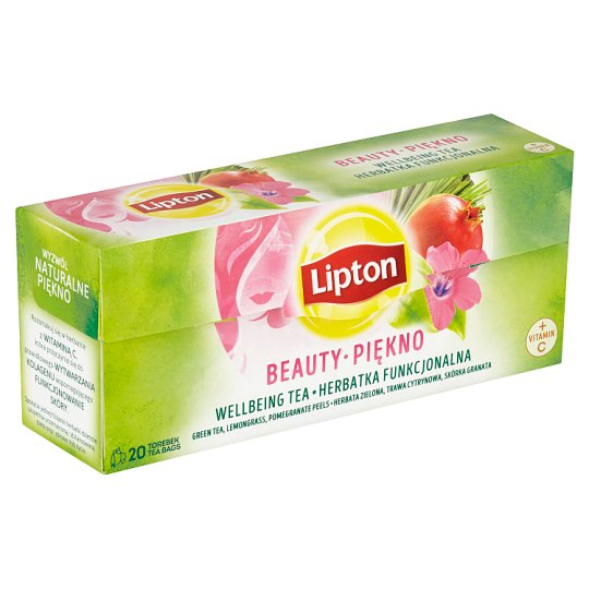 Lipton Zelený aromatizovaný čaj Beauty 20 sáčků