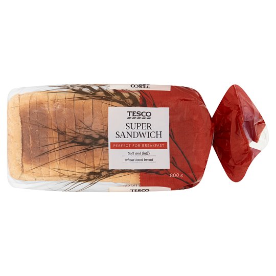 Tesco Toustový chléb pšeničný krájený 800g