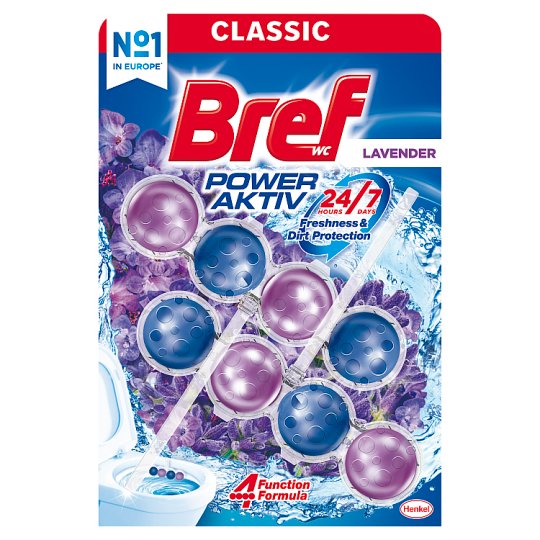 Bref Power Aktiv Lavender tuhý WC blok 2 x 50g