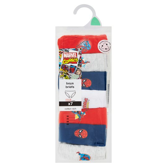 image 1 of F&F Boys Spiderman Briefs 7 pcs in Pack, 2-3 Years, Multicolor