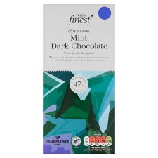 Tesco Finest Mint Dark Chocolate 100g