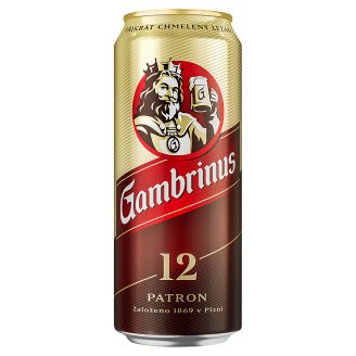 Gambrinus Plná 12 pivo ležák světlý 500ml