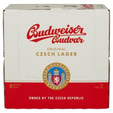 Budweiser Budvar Original Light Lager Beer 8 x 0.5L