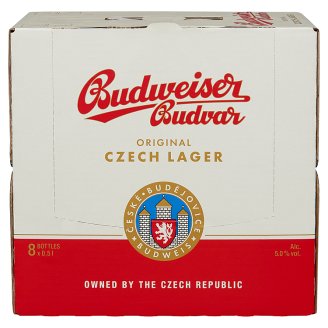 Budweiser Budvar Světlý ležák pivo 8 x 0,50l