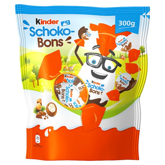 Kinder Schoko-Bons Chocolate Candies Formed from Milk Chocolate 300g