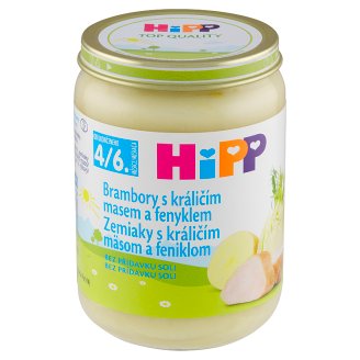 HiPP Brambory s králičím masem a fenyklem 190g