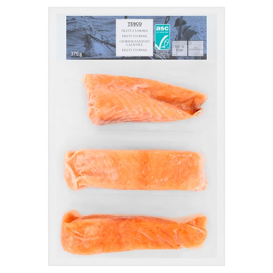 Tesco Filety z lososa 375g