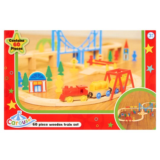 carousel 60 piece train set