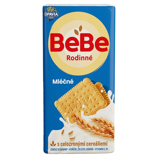 Opavia BeBe Rodinné mléčné s celozrnnými cereáliemi 130g