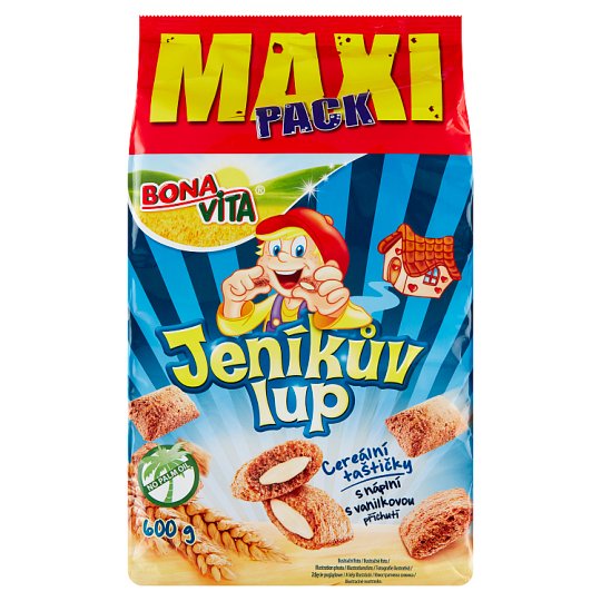 Bona Vita Jeníkův lup Cereální taštičky s náplní s vanilkovou příchutí 600g