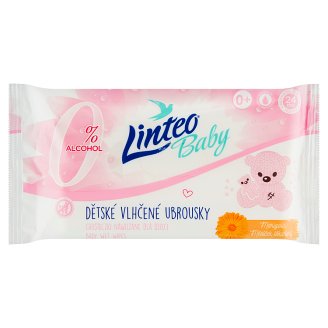 Linteo Baby Vlhčené dětské ubrousky pro zjemnění pokožky 24 ks