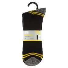 image 1 of F&F Mens Workwear Black Sock, 5 Pack, Size 6 - 8
