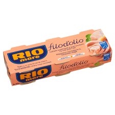 Rio Mare Filod'olio Tuna Drizzled with Olive Oil 3 x 65g