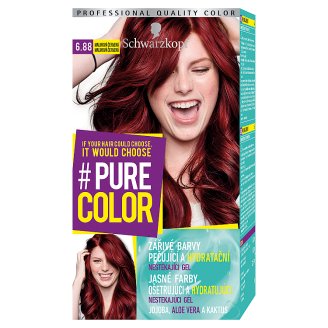 Schwarzkopf Pure Color barva na vlasy Malinová Červená 6.88