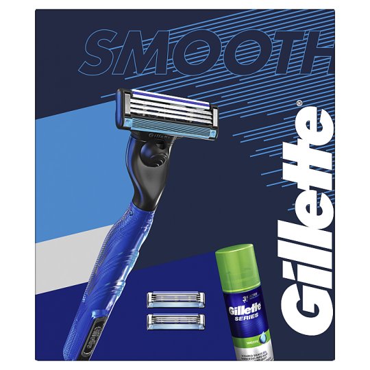 Gillette Gift Set Mach3 Start Razor + 2 Blades + Shaving Gel Tesco