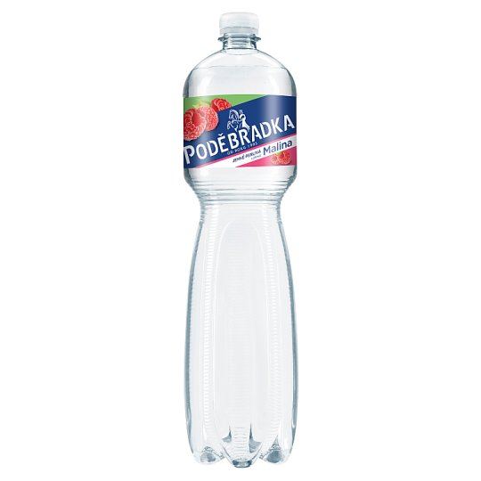 Poděbradka Jemně perlivá s příchutí malina 1,5l