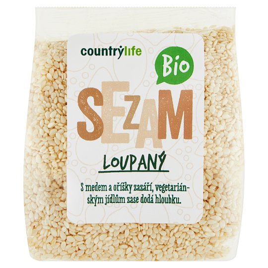 Country Life Bio sezam loupaný 100g