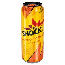 Big Shock! Mango & Orange energetický nápoj sycený 500ml