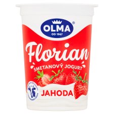 Olma Florian Smetanový jogurt jahoda 150g
