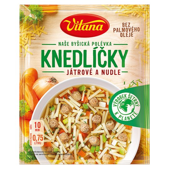 Vitana Knedlíčky játrové a nudle polévka 58g