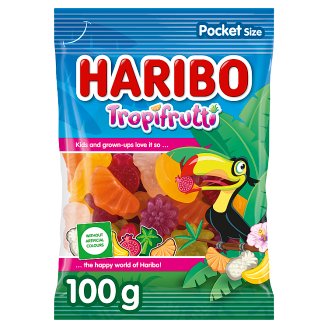 Haribo Tropifrutti želé cukrovinky s ovocnými příchutěmi 100g
