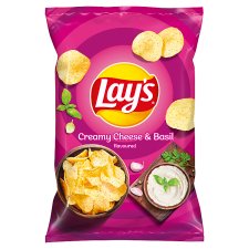 Lay's Creamy Cheese & Basil Flavoured 60g
