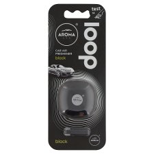 Aroma Car Loop Gel Black Air Freshener 1 pc