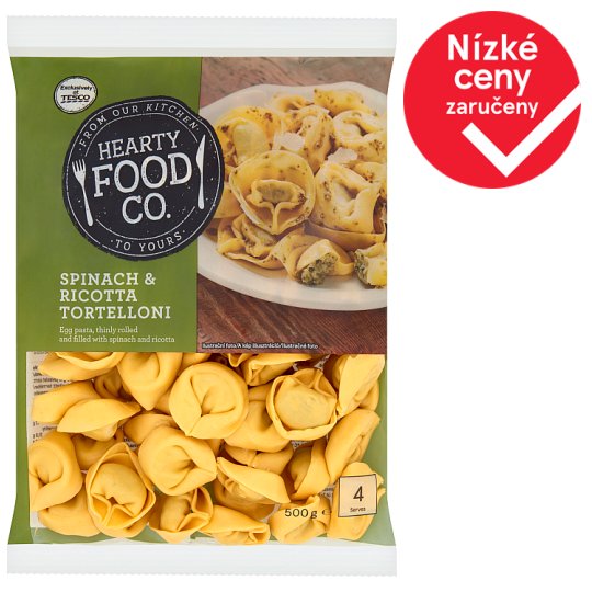 Hearty Food Co. Spinach & Ricotta Tortelloni 500g