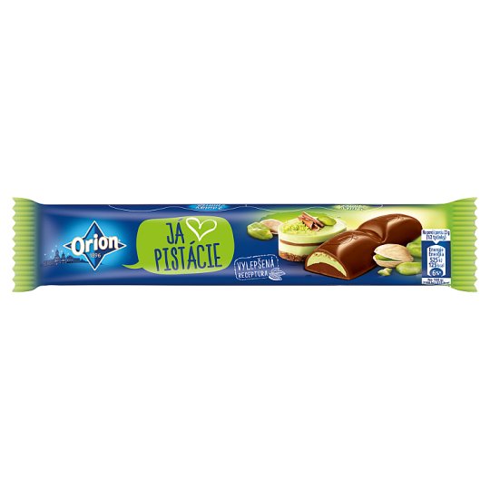 ORION mléčná čokoláda s pistáciovou náplní 44g
