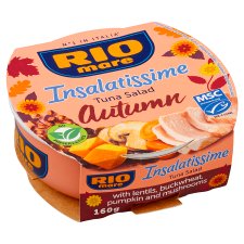 Rio Mare Insalatissime Autumn Ready Meal from Vegetables, Tuna, Buckwheat and Lentils 160g