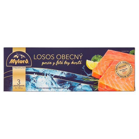 Mylord Premium Losos obecný porce z filé bez kůže 3 x 100g