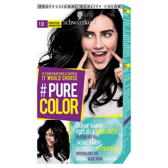 Schwarzkopf Pure Color barva na vlasy Havraní Černá 1.0