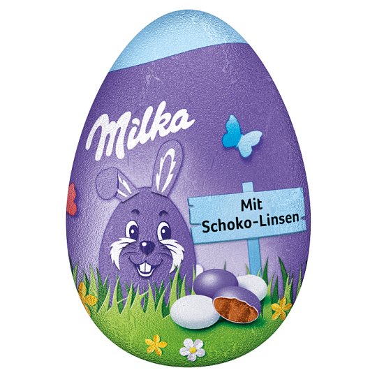 Milka Čokoládová figurka z mléčné čokolády z alpského mléka s dražé 50g